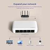 Strong 5 Port Gigabit Ethernet Switch, High-Speed LAN Splitter, 10/100/1000 Mbps, Plug & Play Network Hub, Energy-Efficient, Silent, Desktop or Wall-Mount, Suitable for Home & Office - Image 3