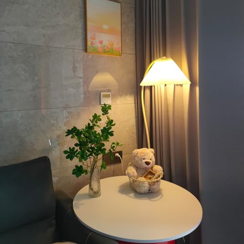 XDAPILMER Esstischplatte aus Holz, rund, 30–100 cm, dunkle Walnussfarbe, Alternative Tischplatte aus Holz, DIY-Rundtisch, 25 mm Dicke, 1 Stück(White Stone Color,20(50cm))