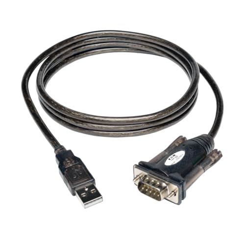 Image of TRIPP LITE USB to Serial Adapter Cable, USB-A to DB9 RS232, Male-to-Male, 5 Feet / 1.5 Meters, 3-Year Warranty (U209-000-R)