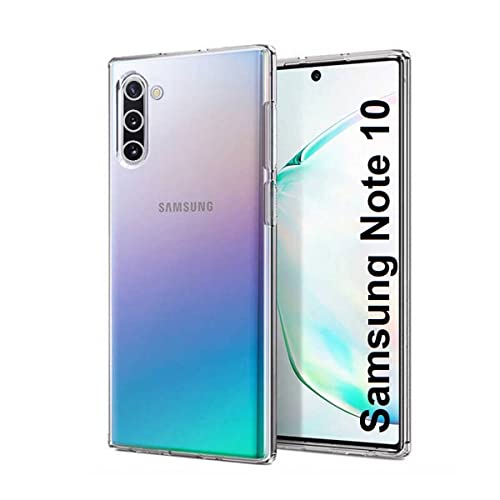 Image of REALCASE TPU Galaxy Note 10 Back Cover, Scratch Resistant Protective Crystal Clear Transparent Bumper Case For Samsung Galaxy Note 10