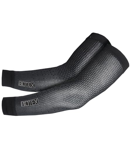 BIOTEX Manicotti Light Super Leggeri, Isolamento Termico e Traspirabilità per Braccia, Ideali per Sport Outdoor, Nero, Taglia I