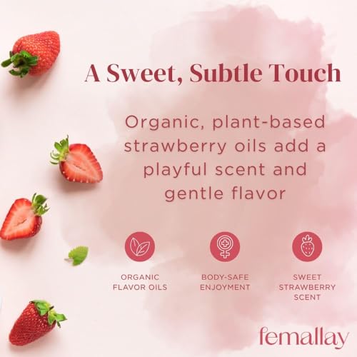 Image of Femallay Organic Vaginal Melts - Strawberry 2 Pack - Moisturizes and Refreshes - 14 Count + Applicator