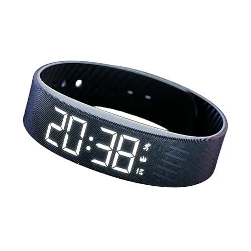Image of Vibrating Alarm Clock Watch, 2026 New Rechargeable Silent Alarm for Deep Sleepers, LED Display Vibrating Alarm Watch for Elderly