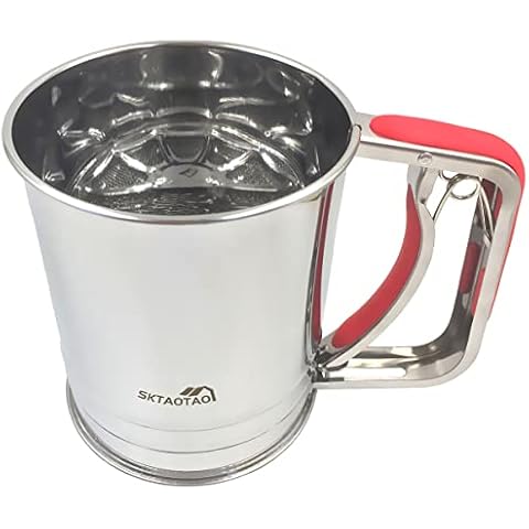 sktaotao Stainless Steel Flour Sifter Cover
