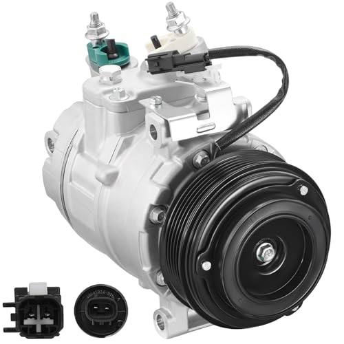 BDFHYK 198355 Air Conditioning A/C Compressor with Clutch Compatible with Ford Edge 2012 2013 2014 2015, Ford Explorer 2012, 2.0L l4, Replace# 197355, BB5Z19703C, CT4Z19703B, CT4Z19703C