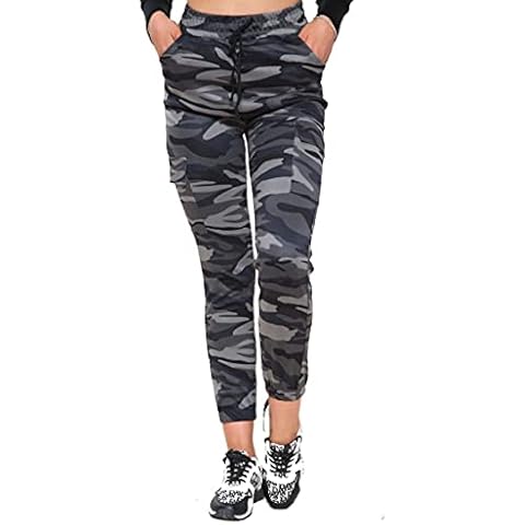 Pretty Attitude Women's Army Print Cargo Trousers Cover