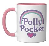 Polly Pocket Rainbows Ceramic Mug, Pink/White