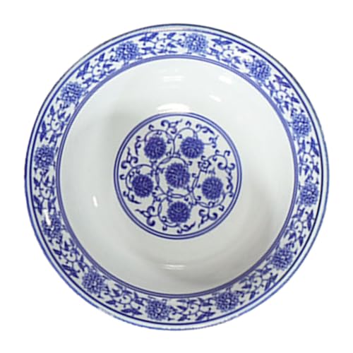 NOLITOY Ciotola Grande in Porcellana Cinese Blu e Bianca Scodella Ceramica Spessa per Zuppa Pasta e Insalata Riutilizzabile per Cucina Domestica e Ristorante