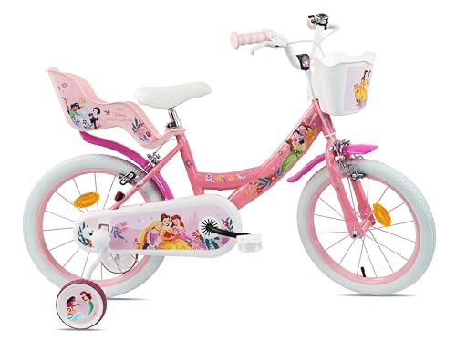 Vélo 16'' Princess Disney doté de roues stabilisatrices pour apprendre sans tomber