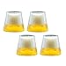 Verres à vin Mont Fuji Verre À Cocktail en Verre Verre À Whisky Chope À Biere Liqueur Saké Tasse Verre sans Plomb (Color : Transparent, Size : 350mL*4)