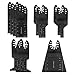 SZYDD 11pcs Saw Wood Metal Oscillating Multitool Quick Release Fit Treasure Oscillating Tool, Black