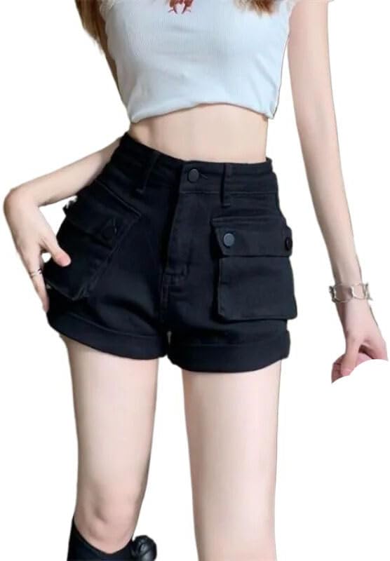 Women's Cargo Shorts Female Short Pants Korean Style Casual