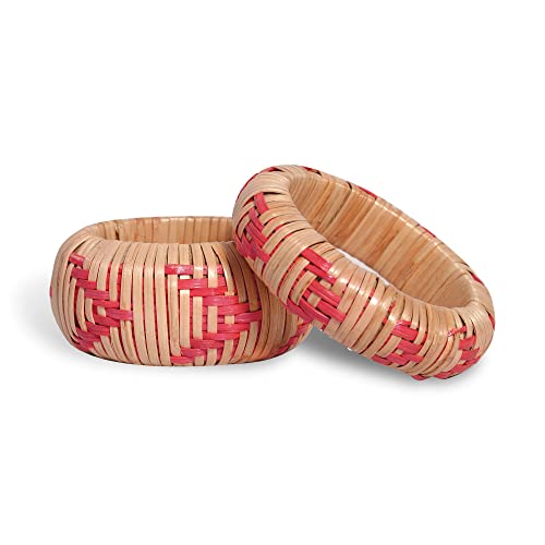 Pure Hands Veracious Blaze - Hand Woven Cane Rattan Bracelets in ...