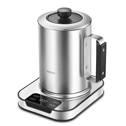 iMiGoo DualBrew Pro - 24 Oz Coffee & Tea Percolator with 34oz Boiling Capacity, Double-Walled...