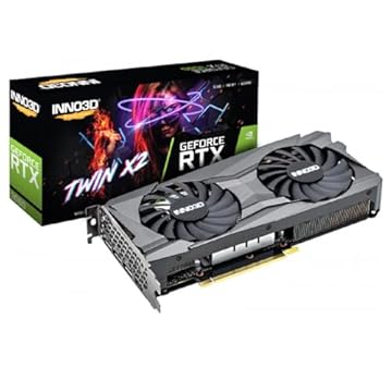 PLACA DE VIDEO INNO3D GEFORCE RTX 3060 TWIN X2 12GB GDDR6 192-BIT N30602-12D6-119032AH – INNO3D
