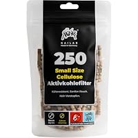 KAiLAR – KAiLAR 250 Ungebleicht Cellulose Aktivkohlefilter Slim (6 mm