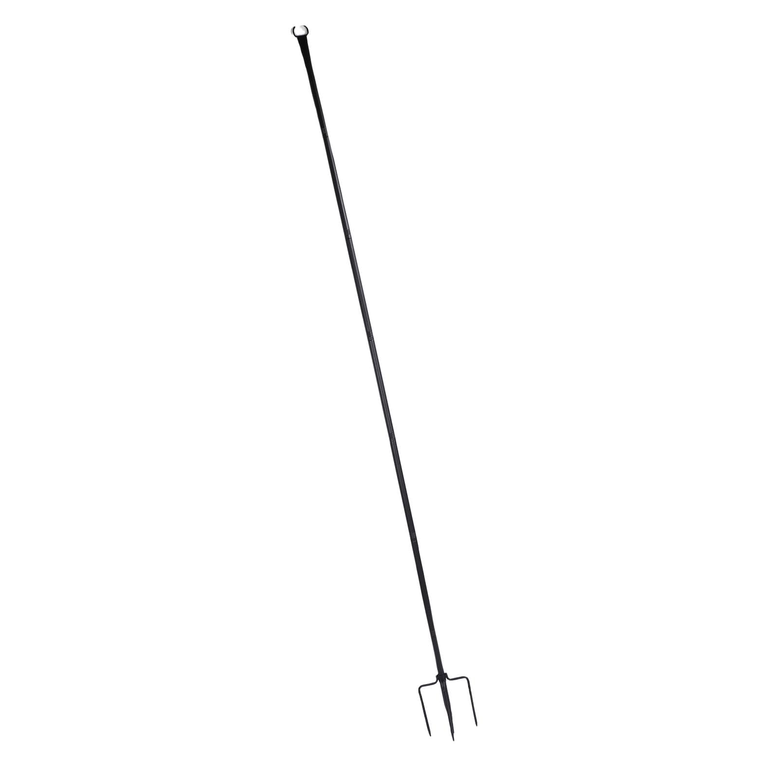 Postes de Luz de Cadena de Metal para Exteriores, Soporte Colgante de Luz de Hierro Ajustable, 270 Cm, Paquete de 2 con Poste de Conexión a Tierra y Soportes para Patio, Jardín, Patio