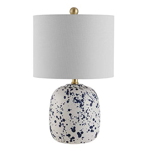 Lámpara de mesa SAFAVIEH cerámica 19 pulg blanco azul miniatura 5