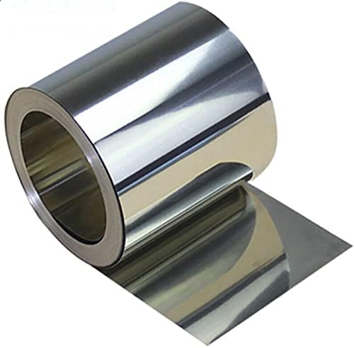 Cupronickel Copper-Nickel Foil Sheet Metal 0.1mm x 50mm x 1000mm, 1PCS Thin Cupronickel Copper-Nickel Flash Roll Sheet for Craft Crafting 0.1mm Thickness 1m 1 Meters Long from Bopaodao