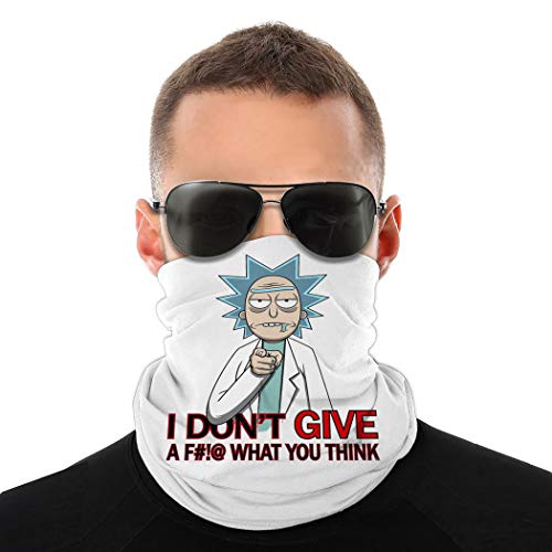 Snanna Rick Morty -I Don'T Give Unisex Bandana Balaclava Neck Gaiter Magic Face Mask Cover Scarf Sun Uv Protection Dust Wind Proof Headwear For Outdoor