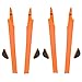 Imytpft 2 Orange Compatible/Replacement Silicone Leg Set For Oakleys Crosslink Sunglasses Rubber Kit