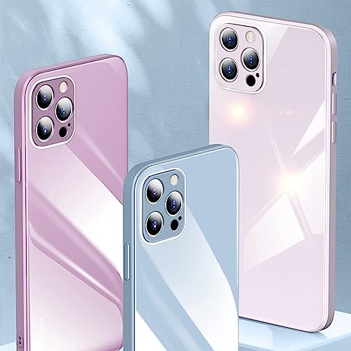 Coque antichoc silicone paillettes rose iPhone 14 Pro avec bumper