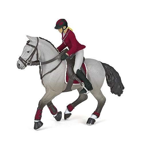 La Mejor comparativa de Montadora para comprar online. 17 Papo Caballo de competición con Chica montadora, Rojo
