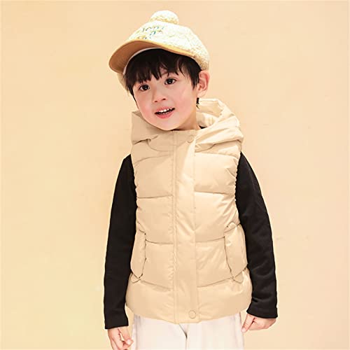 Toddler Boys Girls Hooded Puffer Vest Sleeveless Down Coat Bear Ears Lightweight Quilted Toddler Girls4
