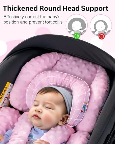 Image of THE KENKYO Infant Car Seat Insert with Extra Headrest & Shoulder Pads