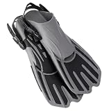 TOMSHOO Pinne Snorkeling Nuoto Piscina Sub Professionali Regolabili Con Cinturino Aderente Design Idrodinamico Per Adulti Taglia L/XL, 42-46