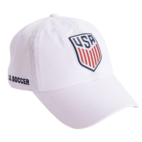 Desert Cactus US Soccer Baseball Hat USMNT United States Mens National Team Brimmed Embroidered Cap Adjustable Cloth Strap (White)