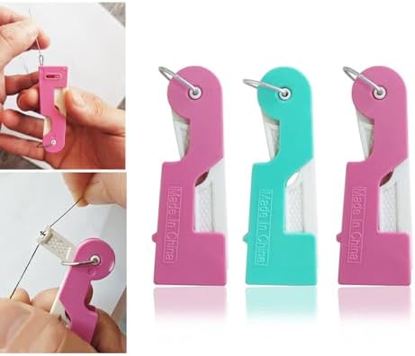 Automatic Needle Threader, Girlsvorlsvi 3PCS Hand Sewing Tools for Embroidery, Cross Stitch, Quilting (Random Colors) - Thickened Version DIY Craft Accessories image 5