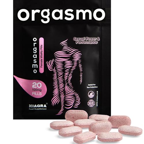 ORGASMO 20 Pink Pills | 100mg | Womens Vegan Sexual Libido Enhancer | Unlock Your Passion with this Potent Natural Intimacy Support | Made in UK.