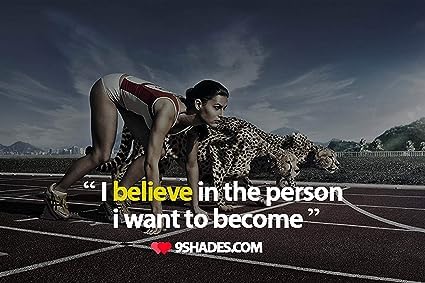 Imperial E-shop Believe in The Person i Want to Become 12X18 Inch Poster