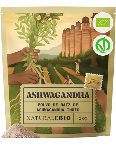 NaturaleBio Raíz de Ashwagandha en Polvo Bio Adaptógena
