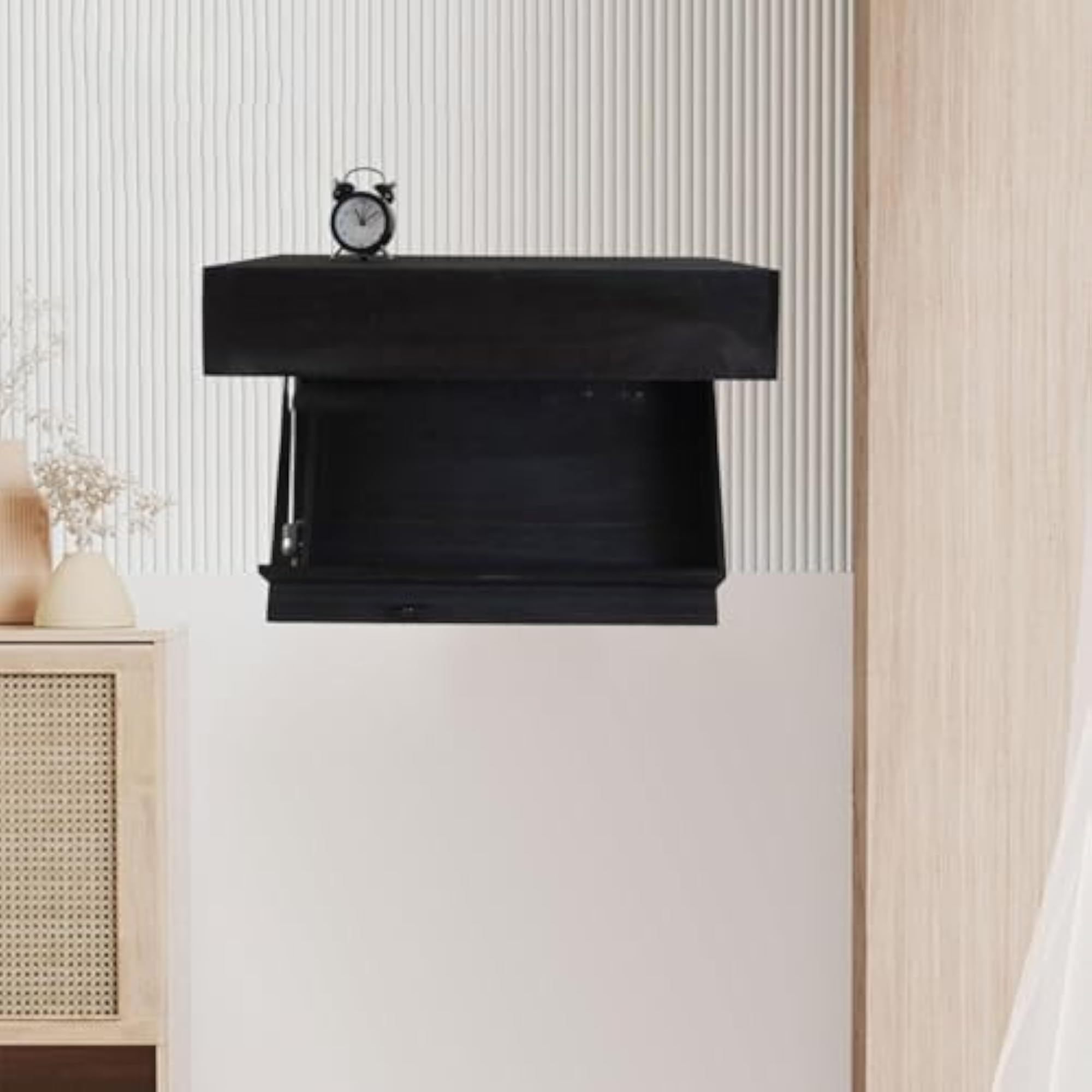 Floating Shelf Home Decor for Kitchen Dormitories Apartment Black
