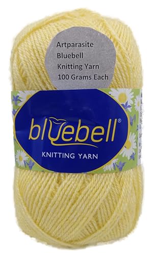 Image of 1 Pieces Blue Bell Wool, 100 gm Each Thick Yarn Best Used with Knitting Crochet Needles Wool Yarn for Knitting Needle Acrylic Thread Knitting Yarn (Lime Light Yellow)