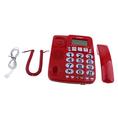 MYADDICTION-Fixed-Telephone-Home-Hotel-Fast-Dial-Amplified-Photo-Phone-KX-2035CID-Red-Home-Telephones-Accessories-Corded-Telephones-consumerelectronics