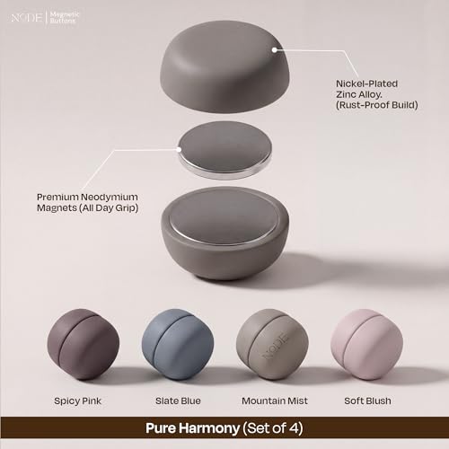 Image of NODE Hijab Magnets | Magnetic Hijab Pins for Women | Strong Hold Hijab Magnet for Scarves | Pinless & Painless Magnetic Pins for Hijab | No Snag, Stylish & Multi-Use | Durable & Lightweight