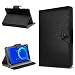 Produktbild UC-Express Tablet Tasche für Alcatel 3T 10 Hülle Case Schutz Cover Schutzhülle Etui Kunstleder Universal Tablettasche Standfunktion Farbauswahl, Farbe:Schwarz