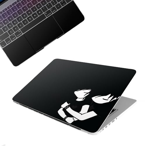 Image of Galaxsia Boy and Girl Top+Wrist Pad Vinyl Laptop Skin /Sticker /Cover Upto 15.6 Inches Laptops Laminated-Removable-HD Quality Compatible for Hp-Dell-Sony-Lenovo-Asus etc.(15x10 Inches)