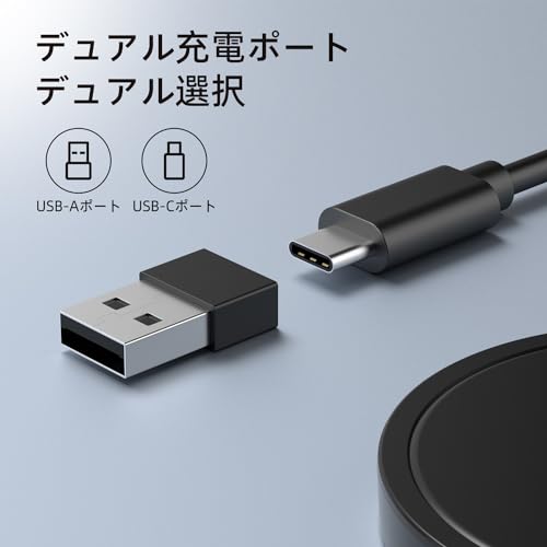 PINRUIGE ワイヤレス充電器 Magsafe Qi認証 マグネット式 対応 Wireless Charger (Pad) 急速 軽量 超薄型 無線充電器 マグネット Type-C USB-A 変換アダプタつき 15W/10W/7.5W/5W iPhone 16 / 16 Pro / 16 Pro Max / 15 / 14 / 13シリーズ対応 ブラック