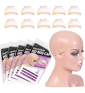 Tinashe HD Wig Caps for Women,HD Wig Cap for Lace Front Wig, Stocking Stretchy Wig Caps, Thin and...