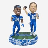 Jared Goff & Amon Ra St Brown Detroit Lions Dual Gamebreaker Bobblehead NFL Football