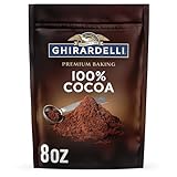 GHIRARDELLI Premium Baking Cocoa 100% Unsweetened Cocoa Powder, 8 oz Bag (6 bags)