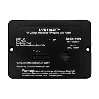 Safe T Alert - Mini Dual LP/CO Alarm - Flush Mount Black - 25-742-BL