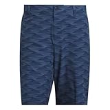 Entrejambe de 22,8 cm adidas Ultimate365 9-inch Printed Short Golf, Bleu Marine Universitaire, 40 Homme
