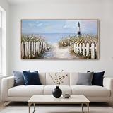 HGUAOA Vintage Lighthouse Canvas 20×40