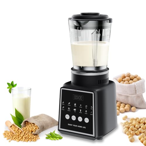Nussmilchmaschine, 1650ml Pflanzenmilchbereiter mit Selbstreinigungsfunktion, 24 Stunden Smart Termin, 14 Schneidige Klinge aus Rostfreiem Stahl, Automatische Nussmilchmaschine für Hafer, Soja, Nüsse Nussmilchmaschine, 1650ml Pflanzenmilchbereiter mit Selbstreinigungsfunktion, 24 Stunden Smart Termin, 14 Schneidige Klinge aus Rostfreiem Stahl, Automatische Nussmilchmaschine für Hafer, Soja, Nüsse
