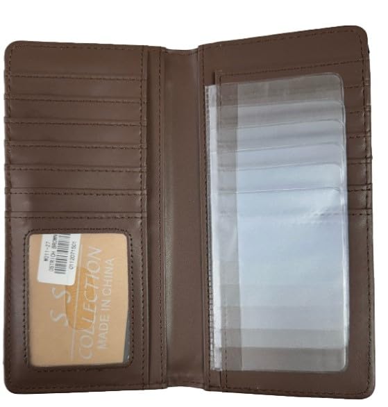 Cross Praying Cowboy Men Wallet Western Bifold Check Book Style W089-33 Brown2